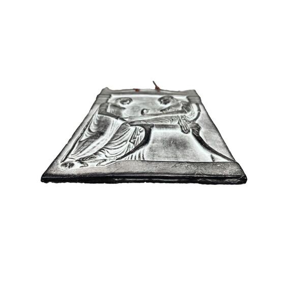 VTG 1996 Igisso Proxenou Greek Stele Plaque Hanging Wall Art Ceramic Santorini - Picture 4 of 4